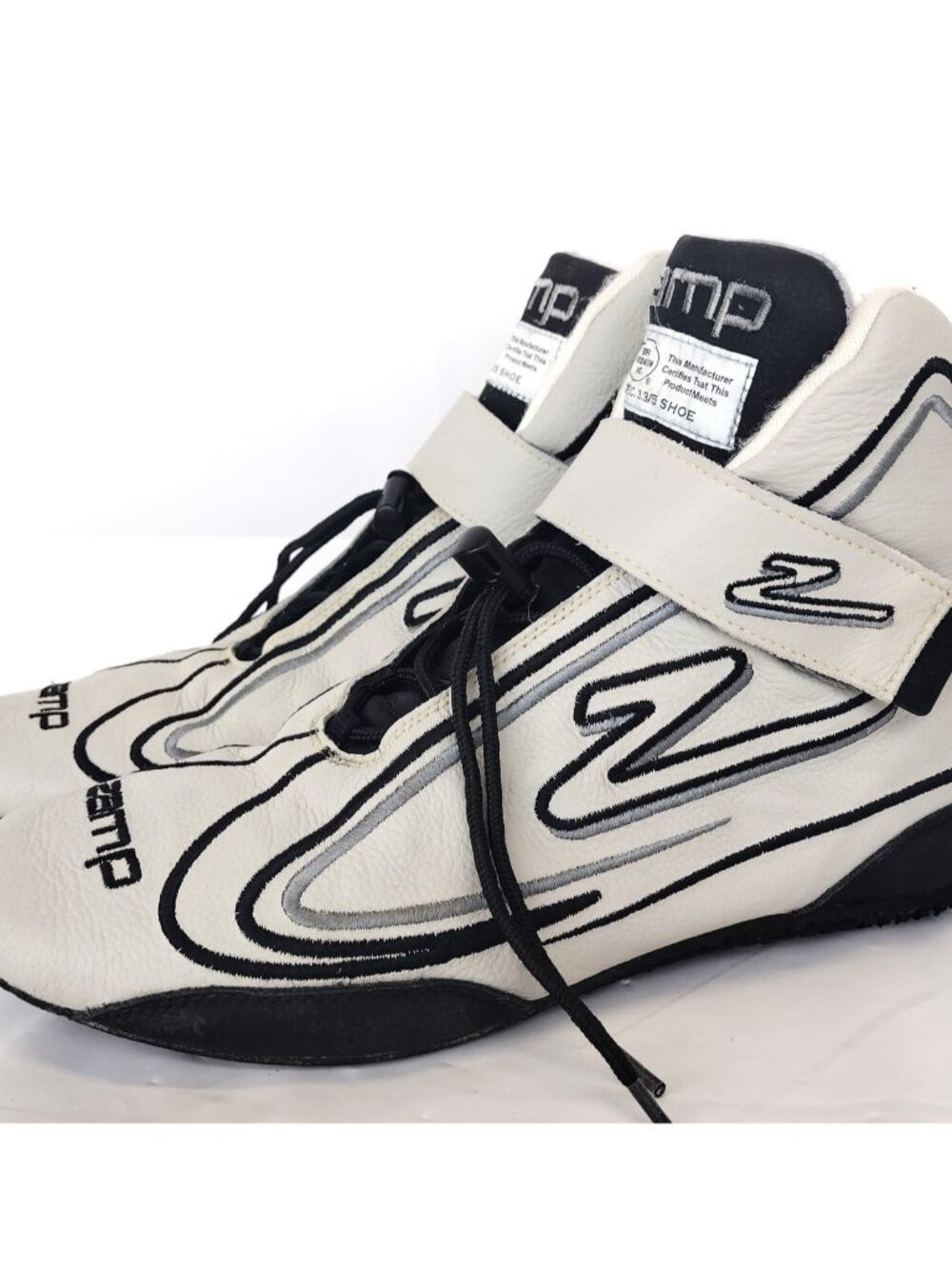 Zamp ZR-50 Auto Racing Shoes, Gray, Size 10, SFI 3.3/5